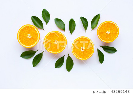High vitamin C. Fresh orange citrus fruit 48269148