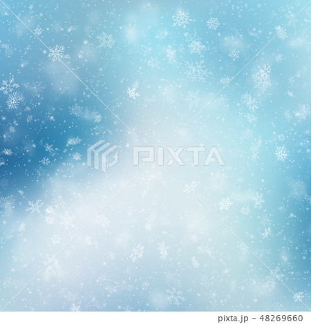 Christmas frame with pine branches and shadow isolated on white. EPS 10 48269660