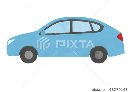 車 水色のイラスト素材