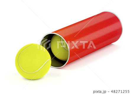 Can with tennis balls 48271255