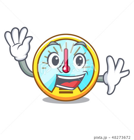 Waving speedometer is displayed in character car 48273672