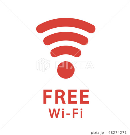 FREE WiFi マーク 48274271