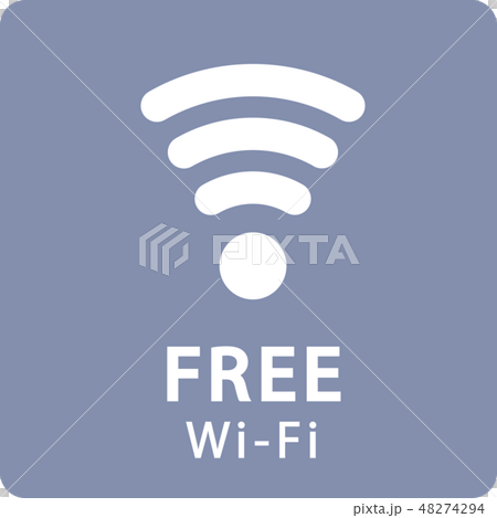 FREE WiFi マーク FREE WiFi マーク 48274294