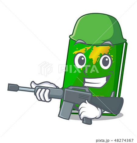Army green passport in a character bag 48274367