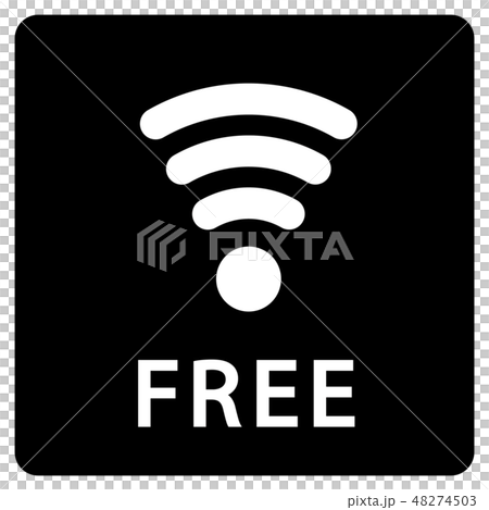 FREE WiFi マーク 48274503