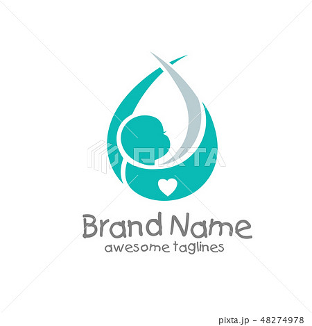 soft and elegant newborn baby logo concept soft and elegant newborn baby logo concept 48274978