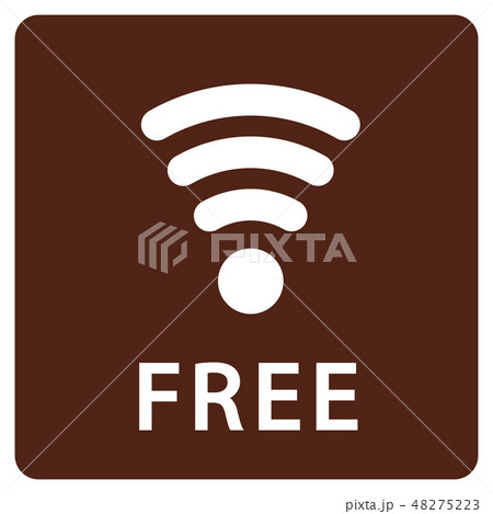 FREE WiFi マーク 48275223