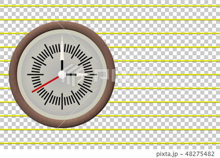 時計の絵手紙のイラスト素材 4754