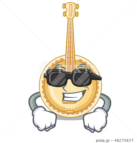 Super cool banjo in the cartoon music room Super cool banjo in the cartoon music room 48275677