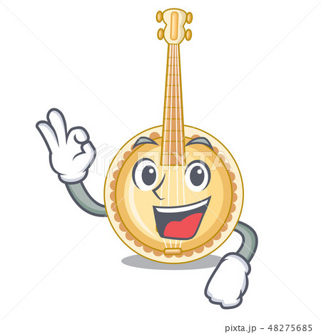 Okay banjo in the cartoon music room 48275685