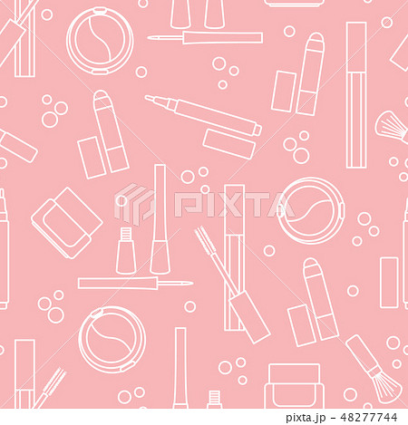 Seamless pattern of decorative cosmetics 48277744