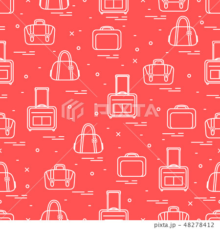 Cute seamless pattern with different bag and 48278412