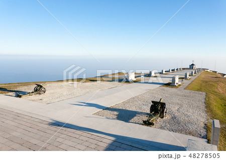 Italian alps landmark. First world war memorial 48278505