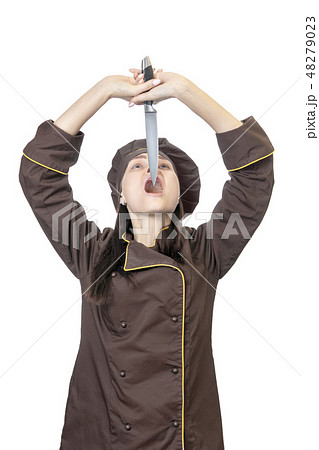 cook swallows a knife cook swallows a knife 48279023