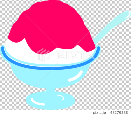 かき氷イチゴ　夏 48279388