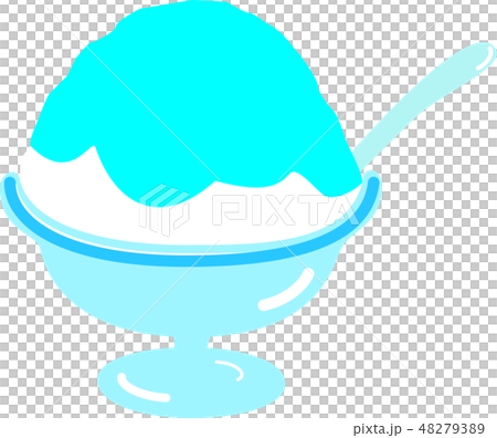 刨冰藍色夏威夷夏天 48279389