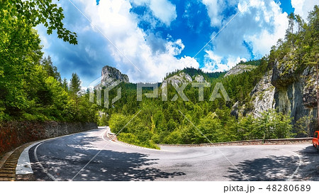 Amazing summer view of Bicaz Canyon Amazing summer view of Bicaz Canyon 48280689