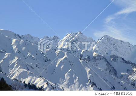 冬の北アルプス後立山連峰　不帰ノ嶮 48281910