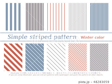 シンプルストライプのパターンのイラスト素材 4059