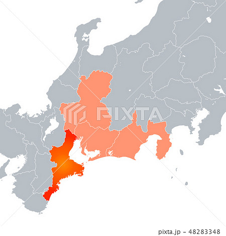 三重県地図と東海地方