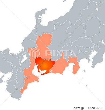 愛知県地図と東海地方