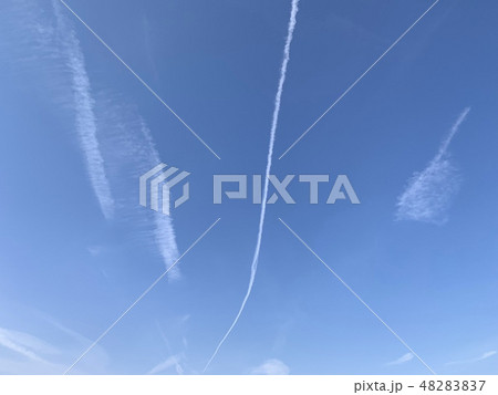 飛行機雲 飛行機雲 48283837