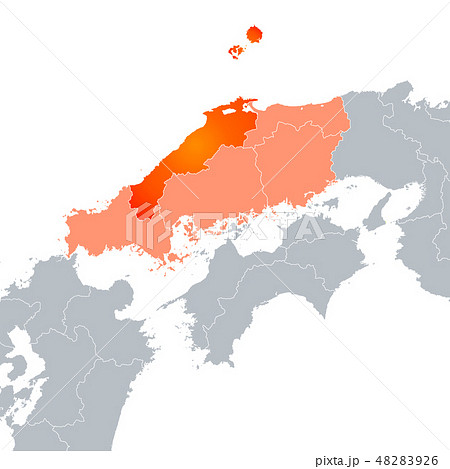 島根県地図と中国地方