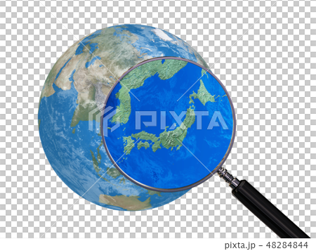 日本　JAPAN　地球　日本地図 48284844