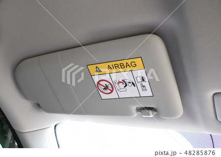 Warning about the operation of the airbag 48285876
