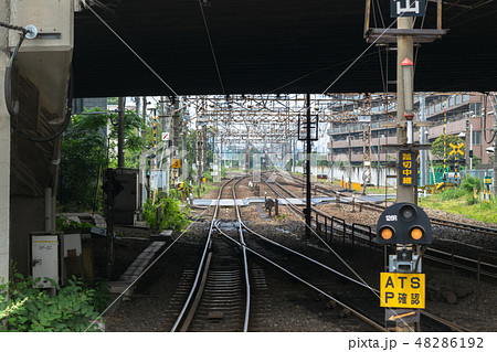 浜川崎駅から見る線路、南武線、貨物線 48286192