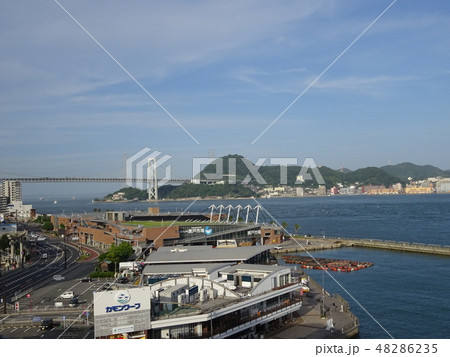 下関から見た関門大橋 下関から見た関門大橋 48286235