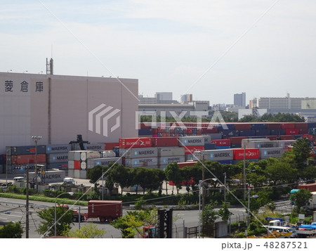 東京港、大井埠頭 東京港、大井埠頭 48287521