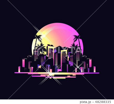 vector tropical landscape vector tropical landscape 48288335