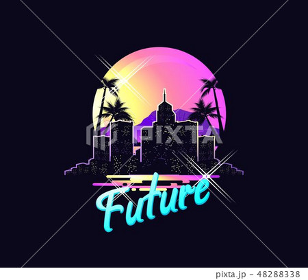 vector tropical landscape 48288338