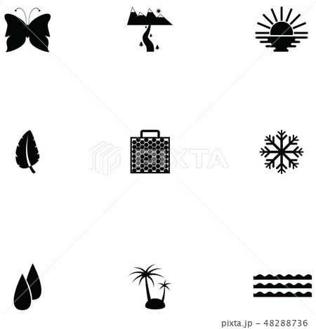 nature icon set 48288736