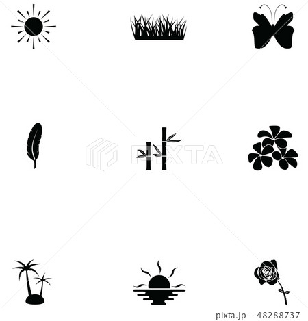 nature icon set nature icon set 48288737