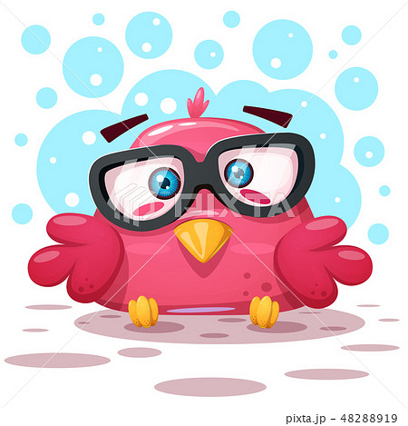 Cute bird illustration. Cartoon characters. 48288919