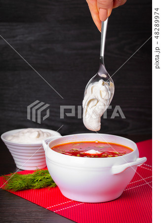 red borsch, ukrainian cuisine 48289974