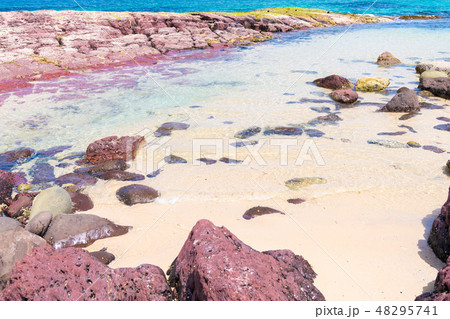 View over the rocky coastline, Australia 48295741