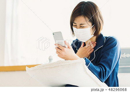 風邪 病気 スマホ オンライン診療 48296068