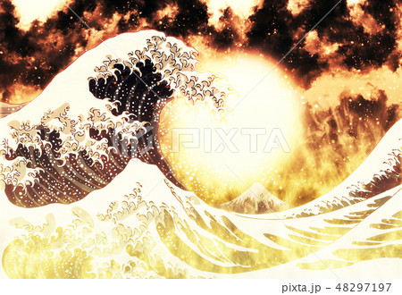 神奈川沖浪裏　炎バージョン 48297197