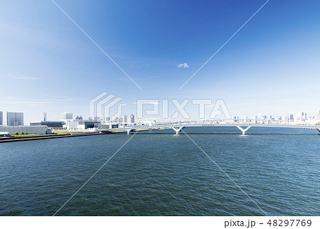 夏の臨海部 48297769