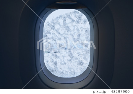Snowing at the airport Snowing at the airport 48297900