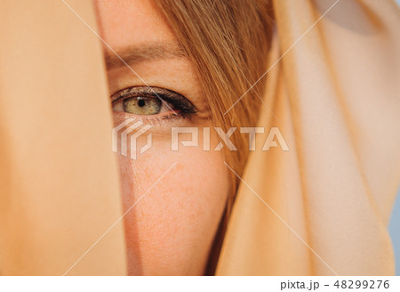 girl desert scarf  head scarf burqa hijab 48299276