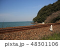 春の海と線路 48301106