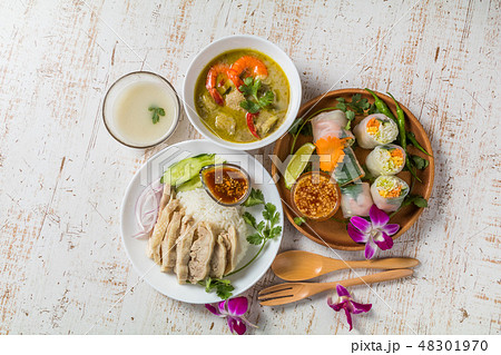 代表的なタイ料理 typical Southeast Asian cuisine 代表的なタイ料理 typical Southeast Asian cuisine 48301970