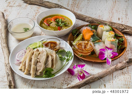 代表的なタイ料理　typical Southeast Asian cuisine 48301972