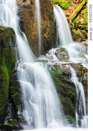 waterfall with small cascades waterfall with small cascades 48302798