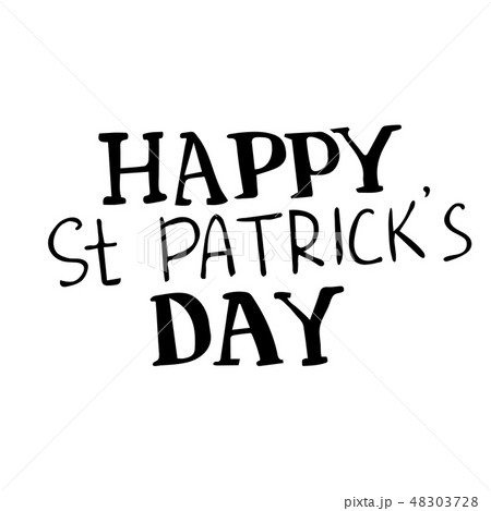 St Patrick s day handwritten quotation poster vector St Patrick s day handwritten quotation poster vector 48303728