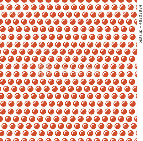 Red fish caviar in a wave rows seamless pattern Red fish caviar in a wave rows seamless pattern 48303984